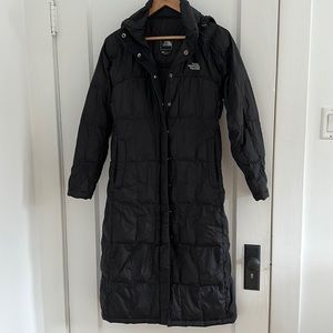 The North Face long down jacket